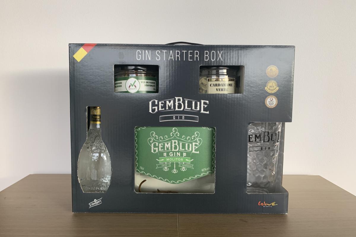 ensemble gin vers de farine