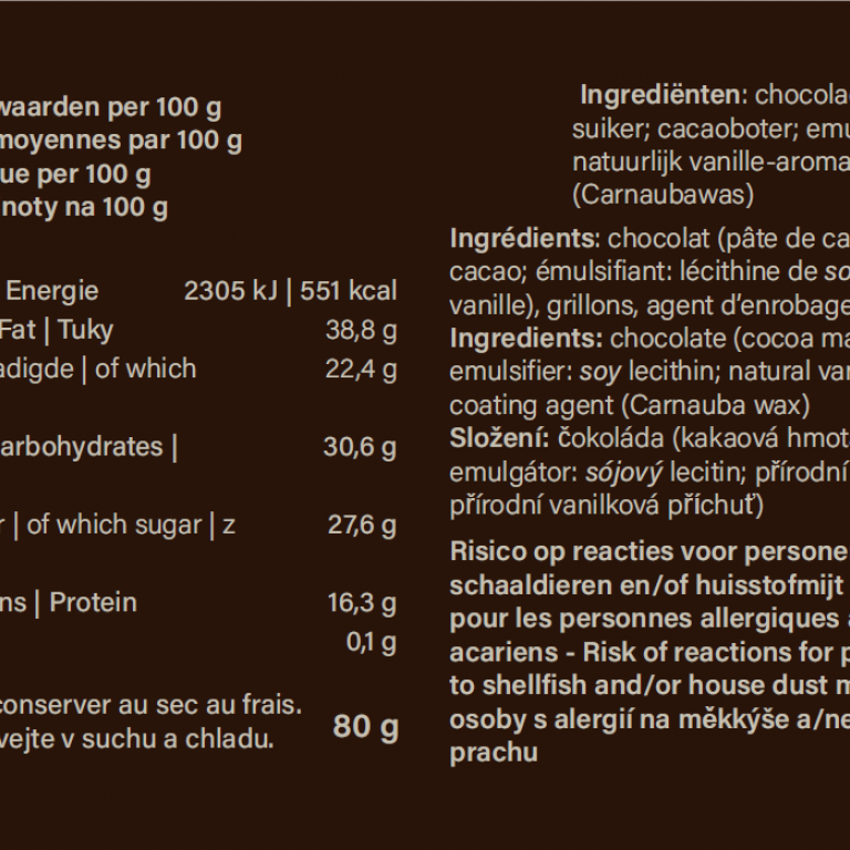 Chocolade puur