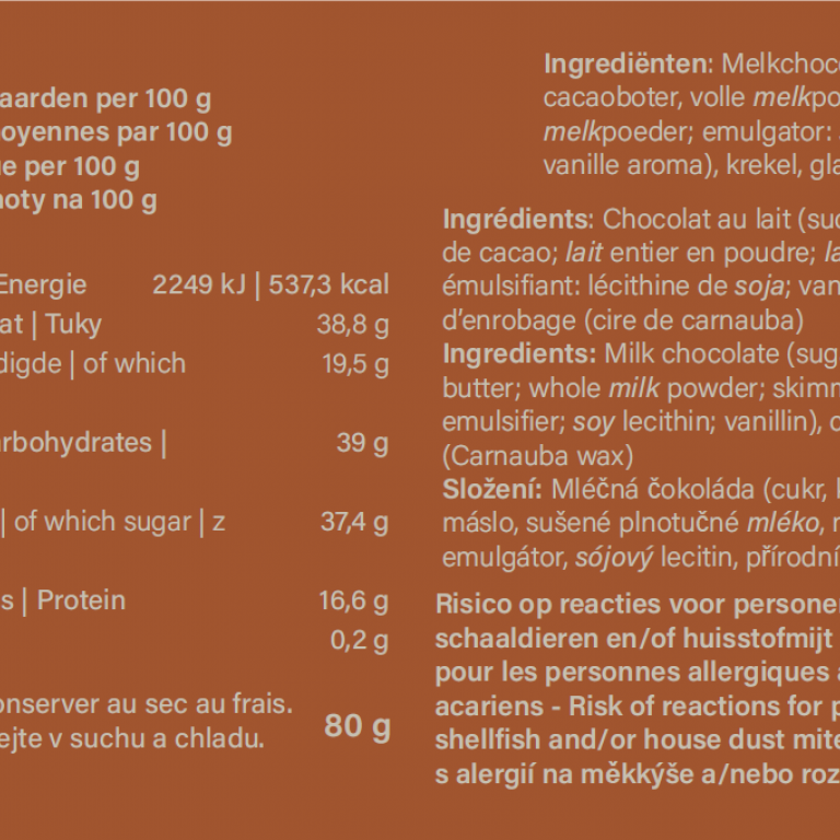 chocoladekrekels melk